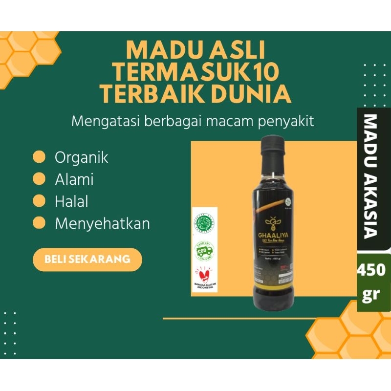 

MADU MURNI AKASIA-MADU ASLI-MADU SEHAT-MADU HERBAL-HEALTY MADU-MADU LOKAL-MADU KESEHATAN-MADU JAGA IMUN-MADU NATURAL-MADU ORI-MADU PREMIUM-450 GRAM-MORGEN 618 STORE