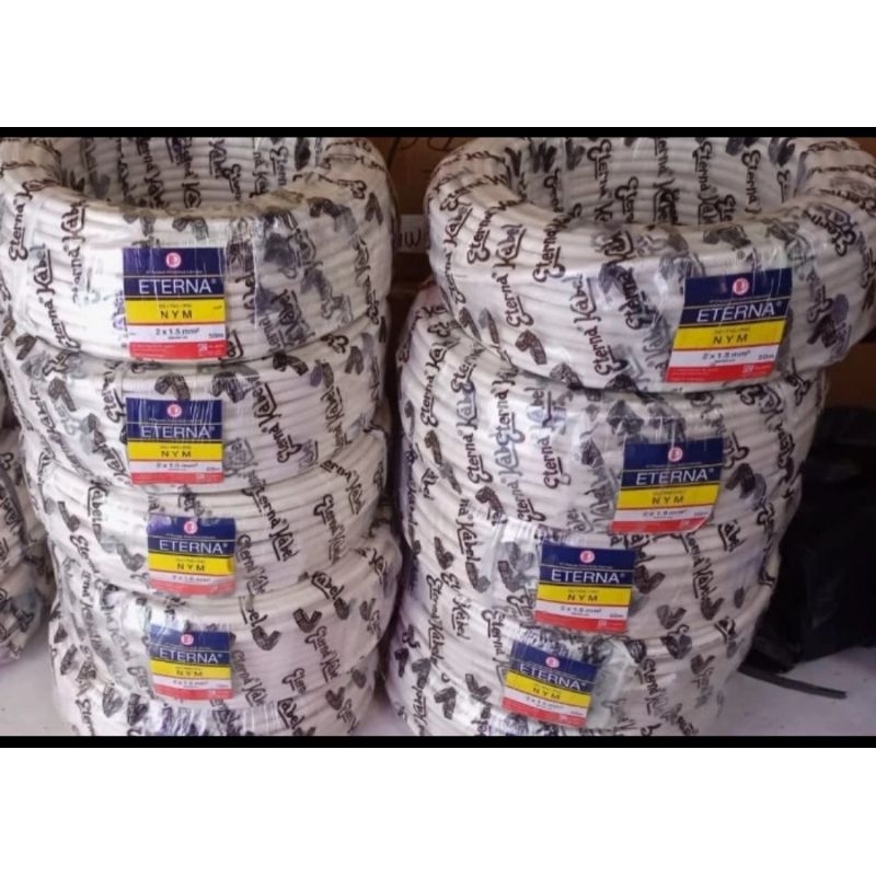 kabel NYM 2x2.5 Eterna nym 2x2,5 eterna @50 meter