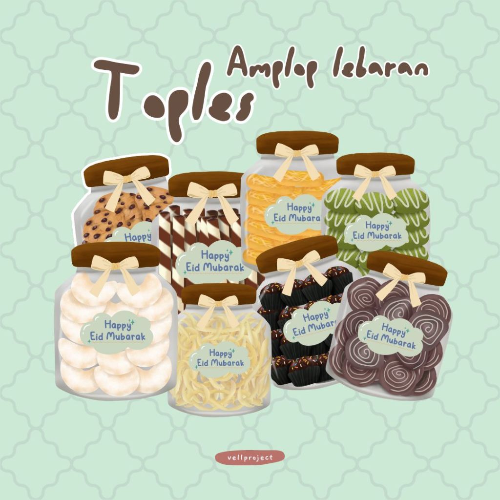 

Amplop Lebaran Toples Kue Karakter Unik