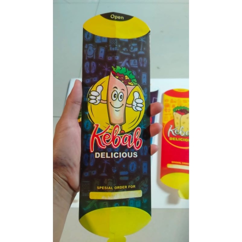 

BOX KEBAB/KERTAS KEBAB/WADAH KEBAB 200LEMBAR COD BAYAR DITEMPAT