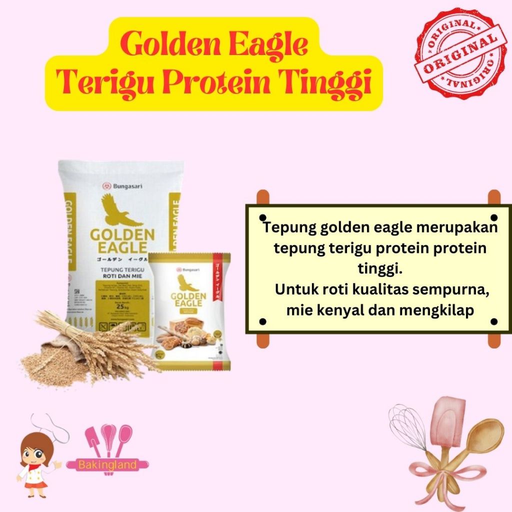 Tepung terigu protein tinggi GOlden Eagle