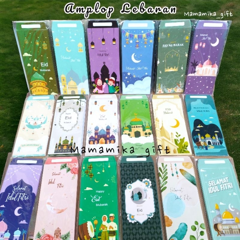 

10pcs AMPLOP LEBARAN PANJANG MOTIF ISLAMI SERIES AB