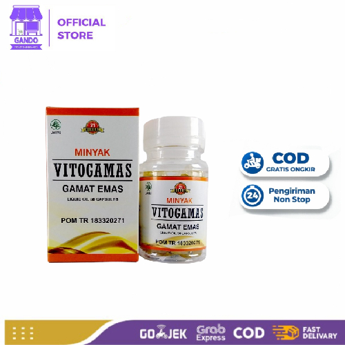 vitogamas Kapsul Minyak Gamat Emas Liquid Oil Herbal 21 Original Multi Khasiat
