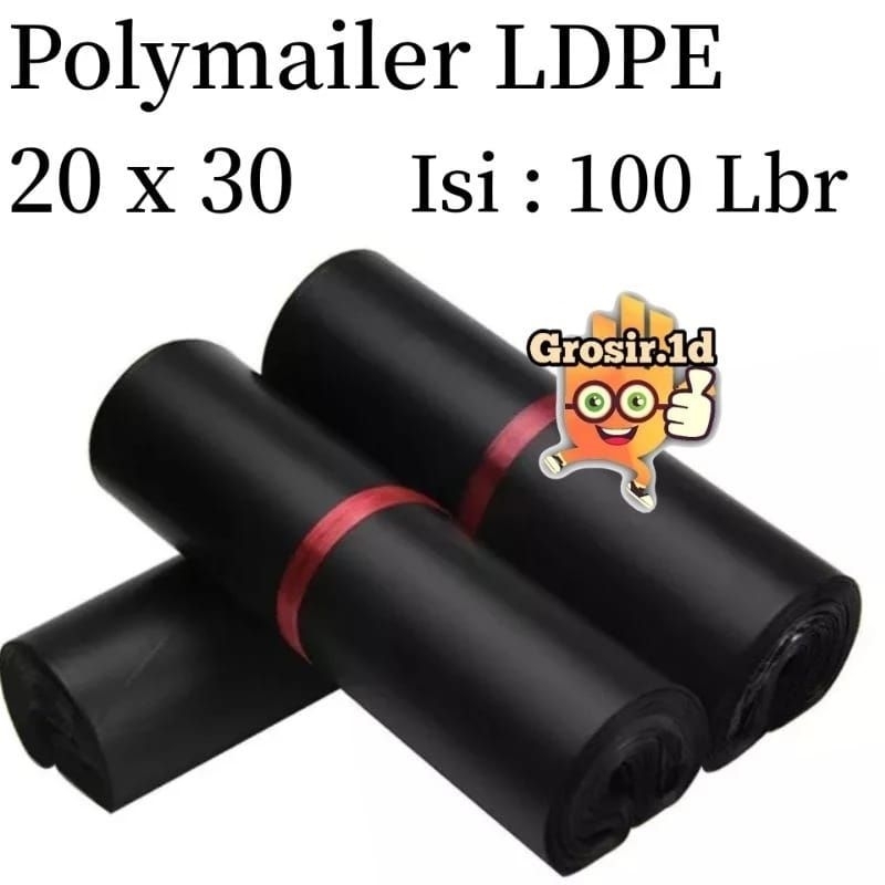 

POLYMAILER - PLASTIC LDPE - Plastik Packing - Size 20 x 30 - 100 lbr - Amplop