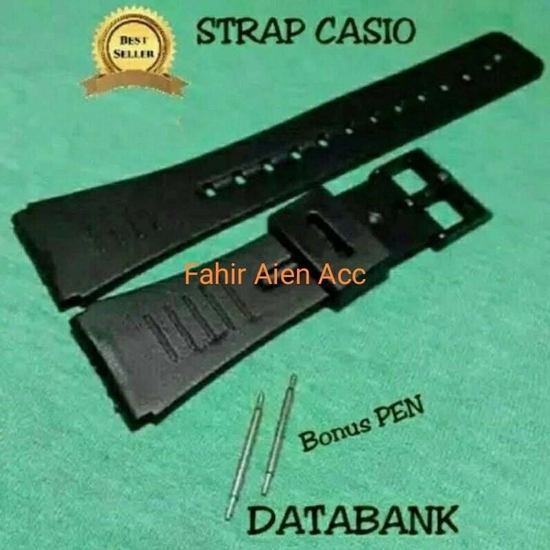 TALI JAM STRAP CASIO DBC32 DBC30 DBC61 DBC62 DBC81 DBC102 DBC150 DBC611 RUBBER STRAP BONUS PEN