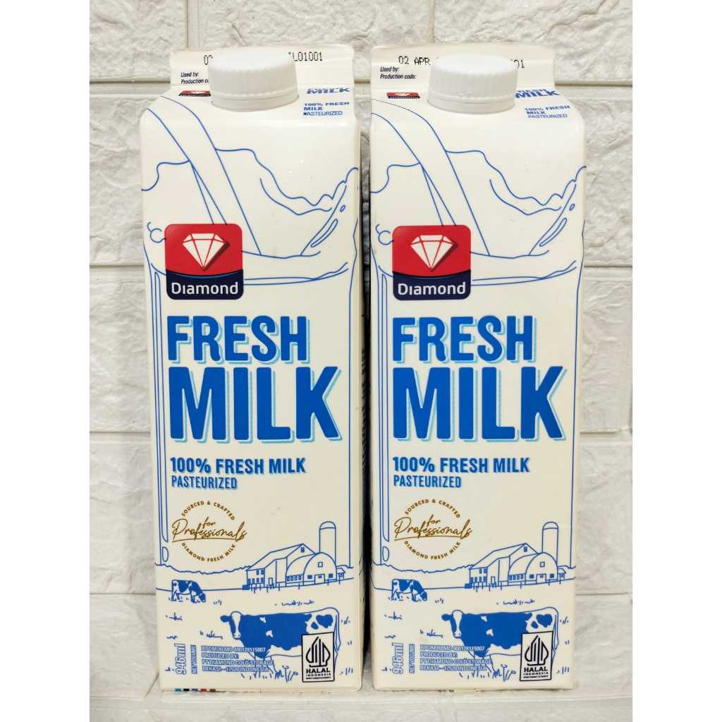 

Fresh Milk Diamond Pasteurisasi Diamond 946 ml