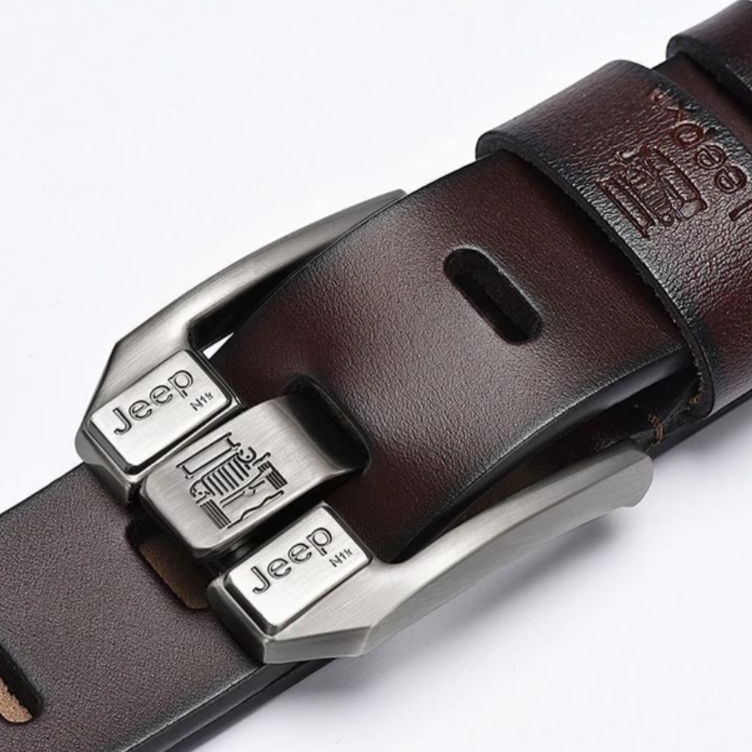 Produk trendy BIG SALEbelt jeep kulit asli pria berkualitasikat Pinggang Pria sabuk kulit trendy