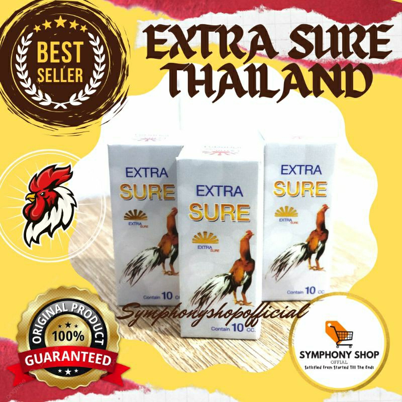 EXTRA SURE OBAT AYAM IMPORT ORI THAILAND EXTRA SURE 10ML MENGOBATI AYAM SNOT NGOROK