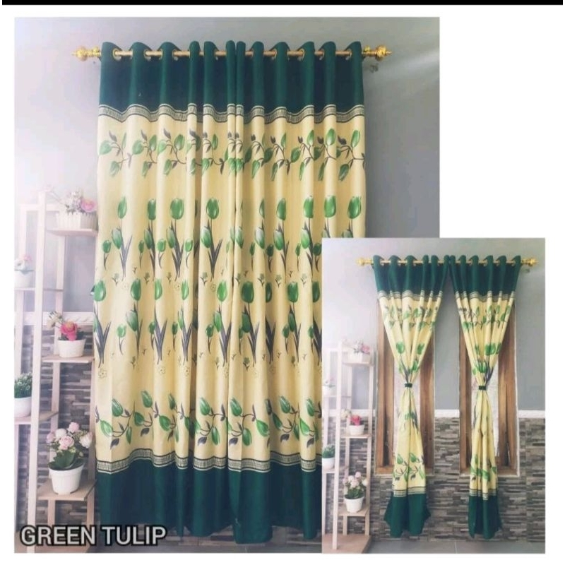 Gorden Pintu dan Jendela Kain Katun Dispers