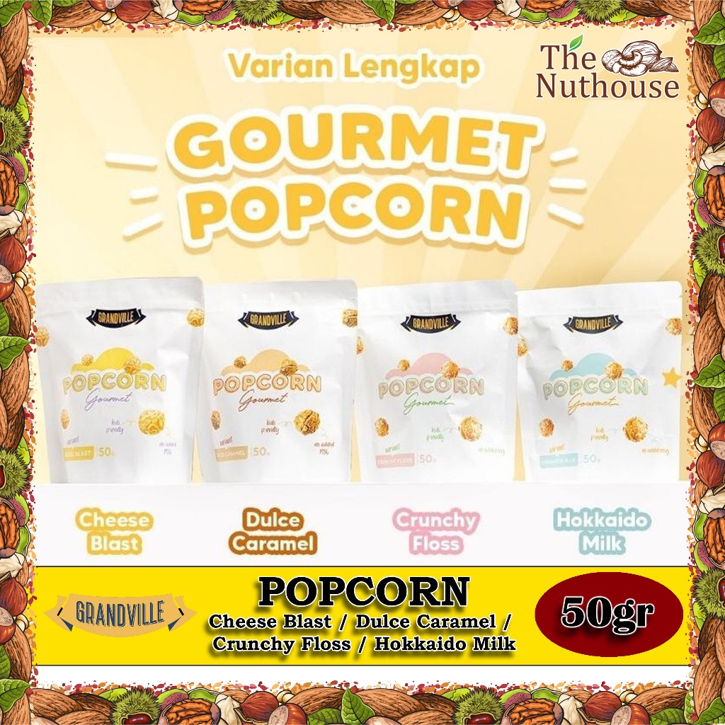 

GRANDVILLE Popcorn Gourmet - Cheese Blast / Dulce Caramel / Crunchy Floss / Hokkaido Milk