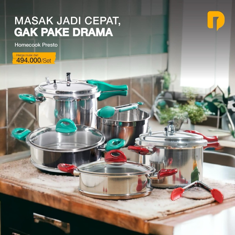 Homecook Panci Presto 8 Liter