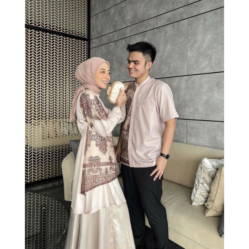 [PO] Baju set atasan dan rok baju couple kombinasi tile