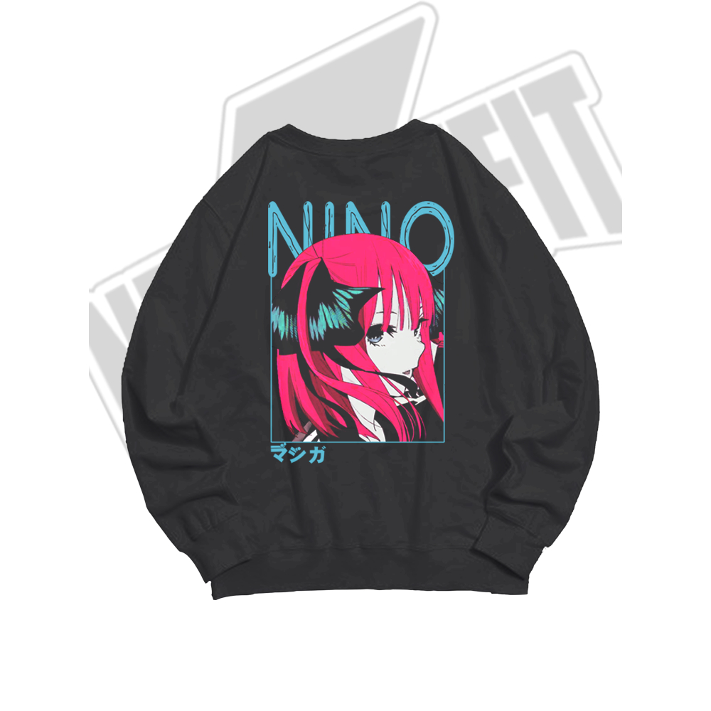 Sweater Crewneck Switer Distro Anime NINO NAKANO GOTOUBUN Quintessential Quintuplets Manga Jepang Pr