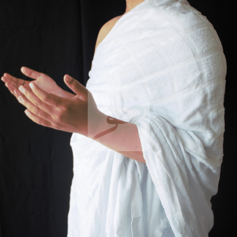 Pakaian Kain Ihram Motif Balok Pria Perlengkapan Umroh & Haji Baju Ihram