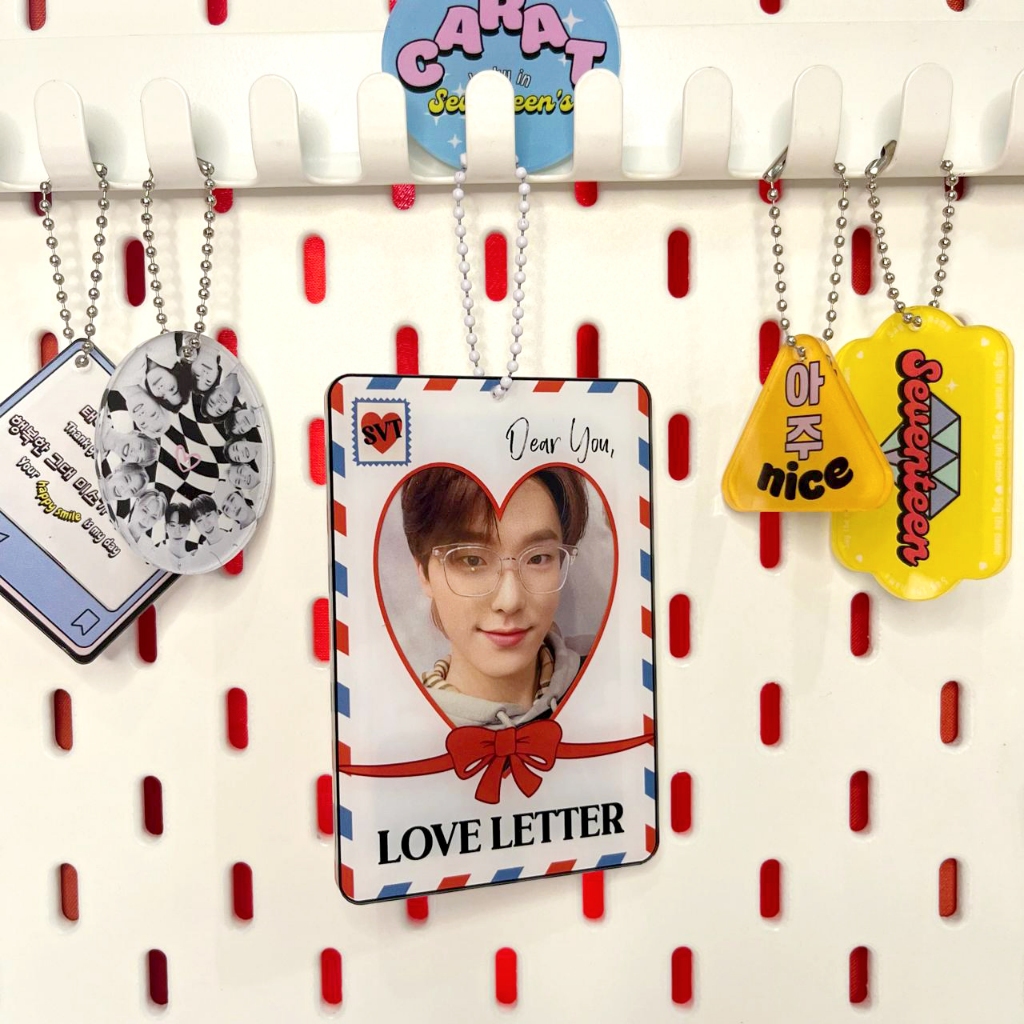 

[POPSINSTUDIO] Last Stock - Seventeen White Love Letter Acrylic Card Holder Cahol Photocard Polaroid PC Frame Tag ID Card Case