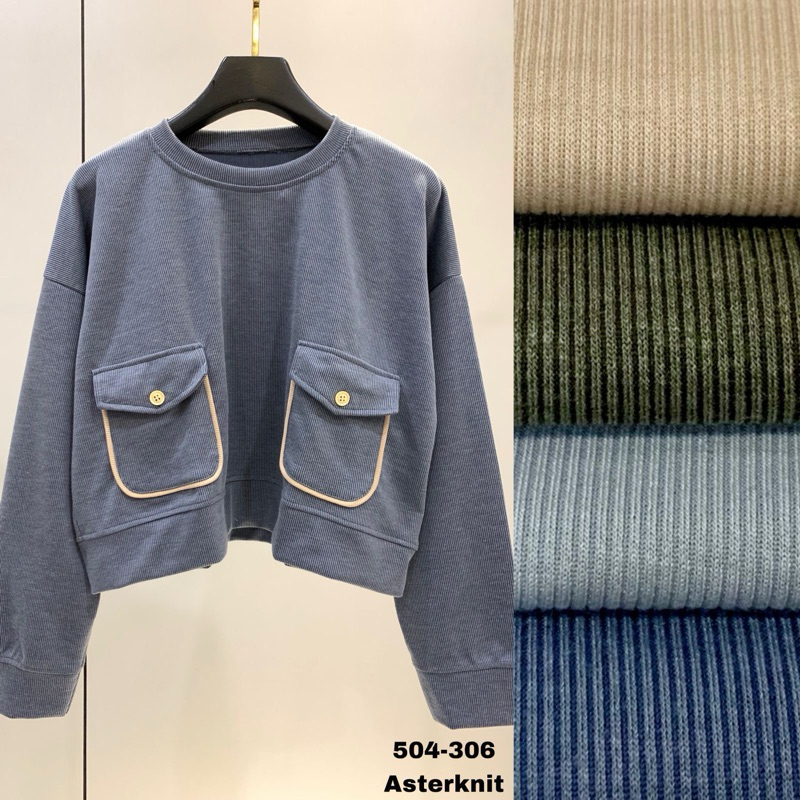 VT Kaos Crop - knit Import//kaos croptop//kaos knit croptop