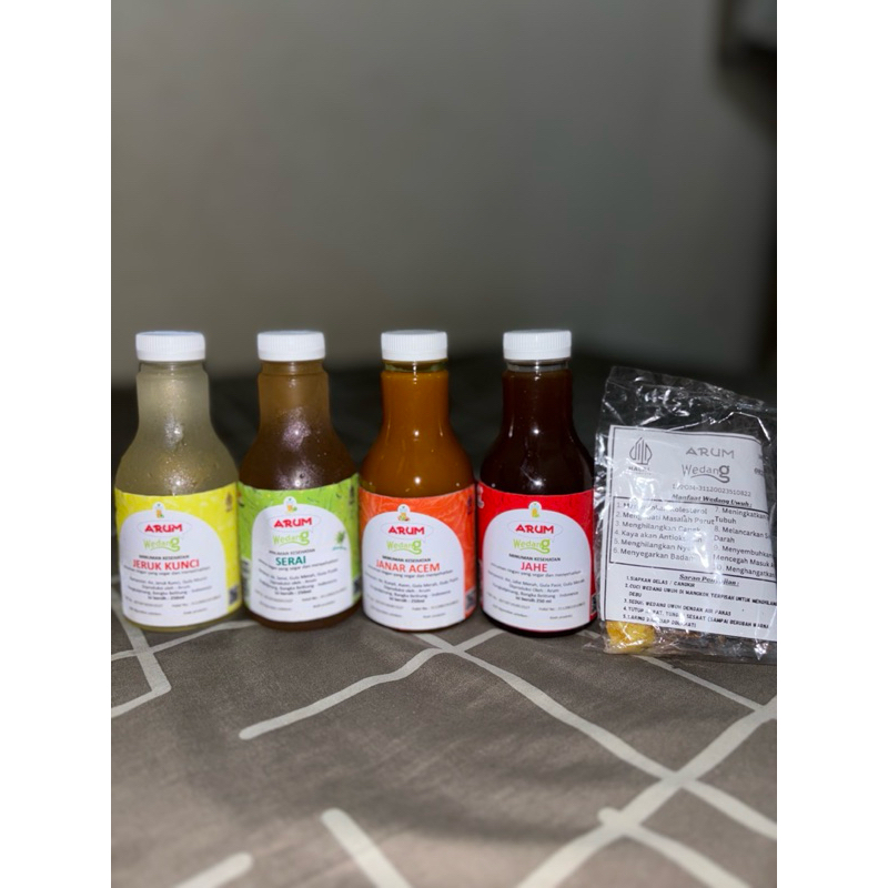 

PAKET HEMAT ARUM WEDANG (Jeruk Kunci, Wedang Serai, Janar Acem, Wedang Jahe, Daun Salam)