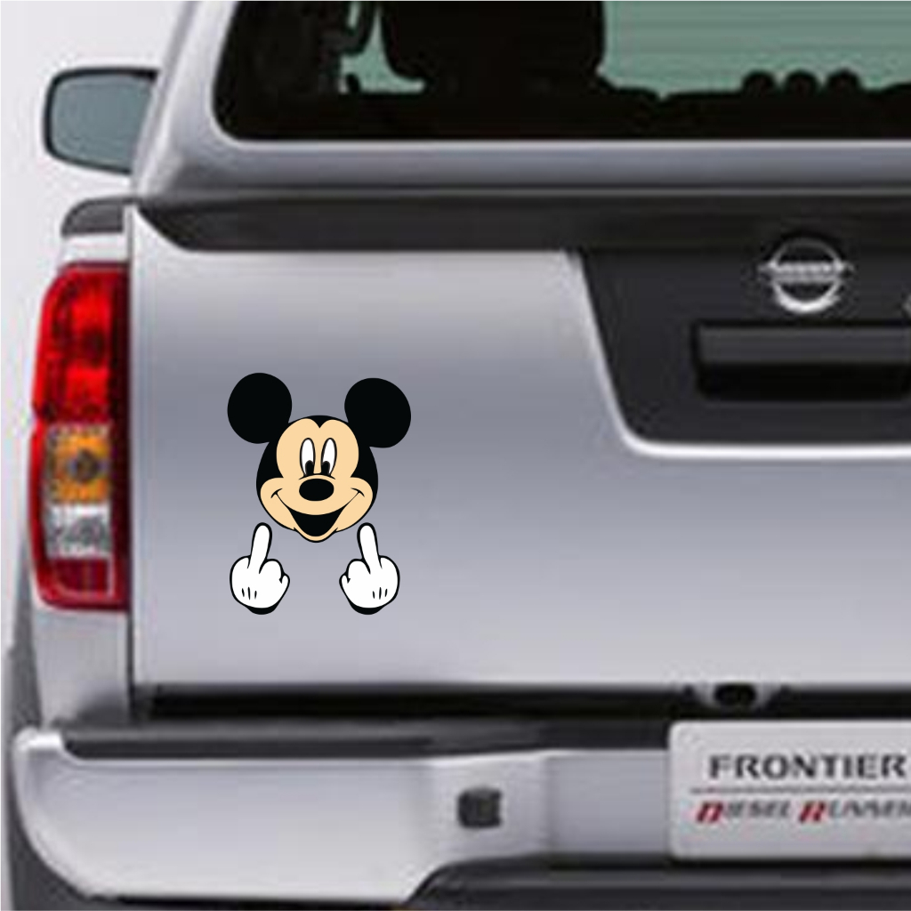 stiker mobil mickey mouse cutting sticker aksesoris bagasi mobil mickey mouse