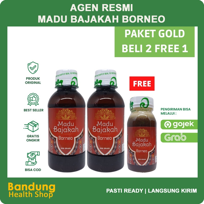 

MADU BAJAKAH BORNEO Original Paket Gold 2 Gratis 1