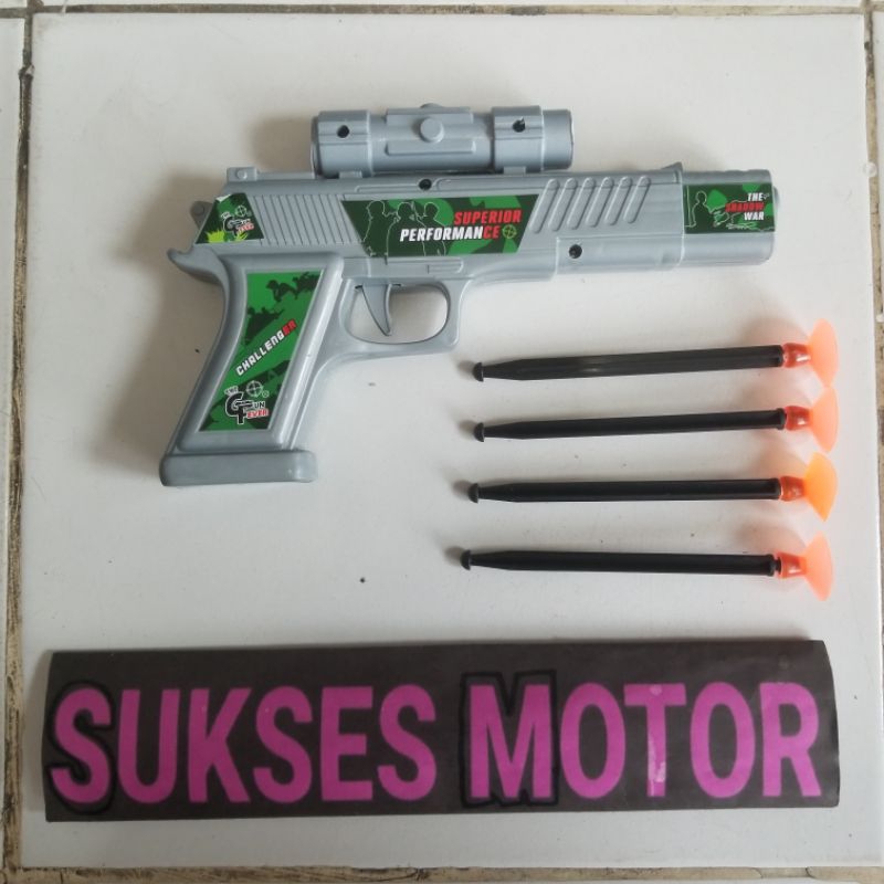 pistol - pistolan anak peluru karet (tanpa baterai)