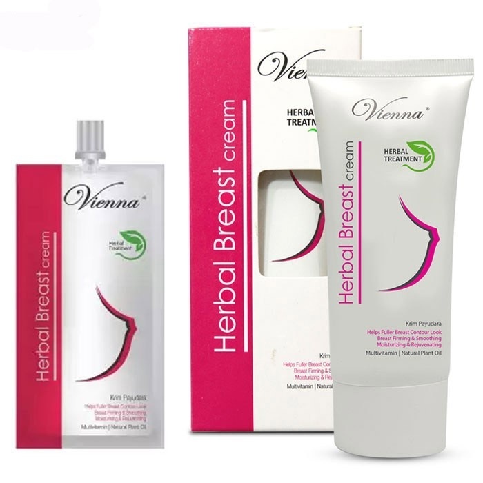 VIENNA HERBAL BREAST CREAM - CICA+ SOLUTION BPOM Pembesar Pengencang Payudara