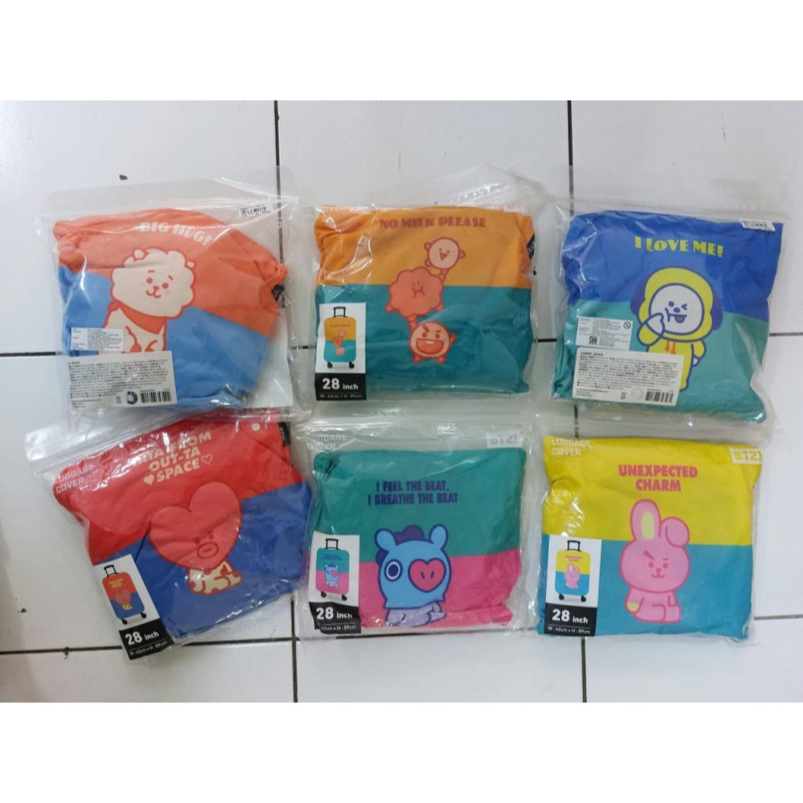 BT21 Official Merchandise - LUGGAGE COVER 100% ORI