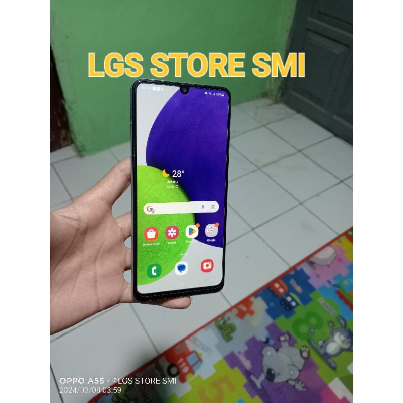 Samsung A22 4G NFC A225F/DSN Ram 4+4/64 Wifi Only Orian (imei belum terdaftar)