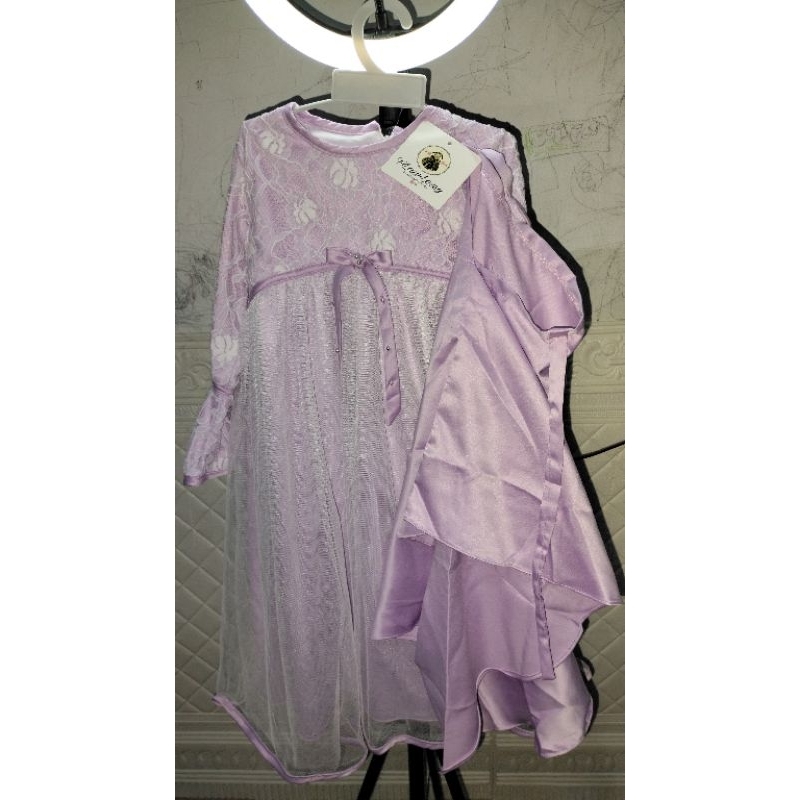 Gamis  lilac anak Flawlessy no 1