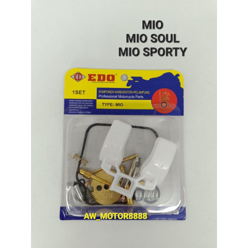IS CARBU KARBU + PELAMPUNG MIO / MIO APORTY / MIO SOUL REPAIR KIT SET CARBURATOR PELAMPUNG (EDO)