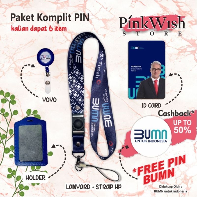 

Tali Idcard TIMAH INDONESIA BUMN biru / Lanyard TIMAH BUMN [READY STOCK] TERMURAH!! Beli Eceran Rasa Grosir