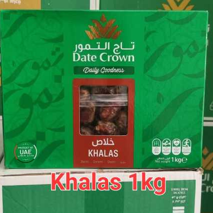 

KURMA DATECRAWN KHALAS 1 KG |KURMA DATE CRAWN KHOLAS KEMASAN Terbaru 1 KG KURMA DATE CROWN KHALAS NETTO 1 KG MANIS MANTAP