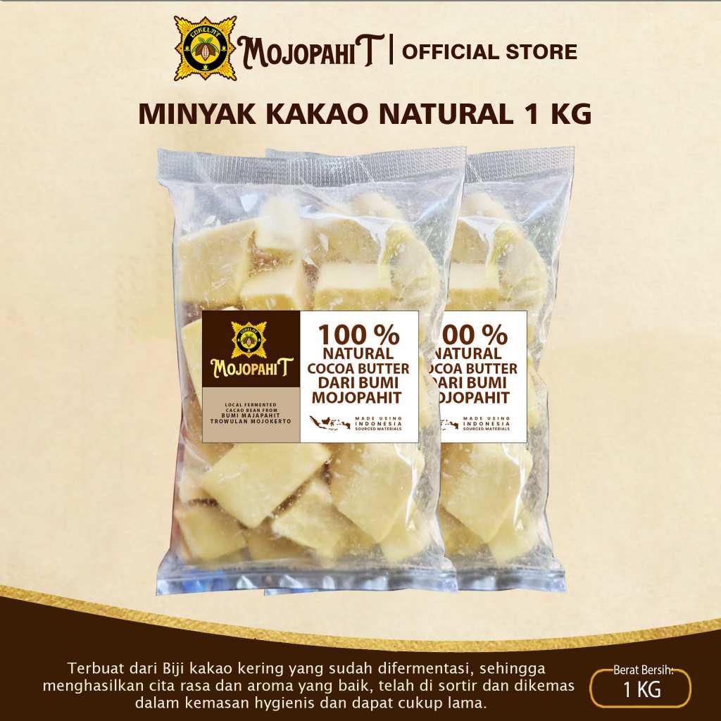 

Cokelat Mojopahit | Minyak Kakao Natural 1 kg