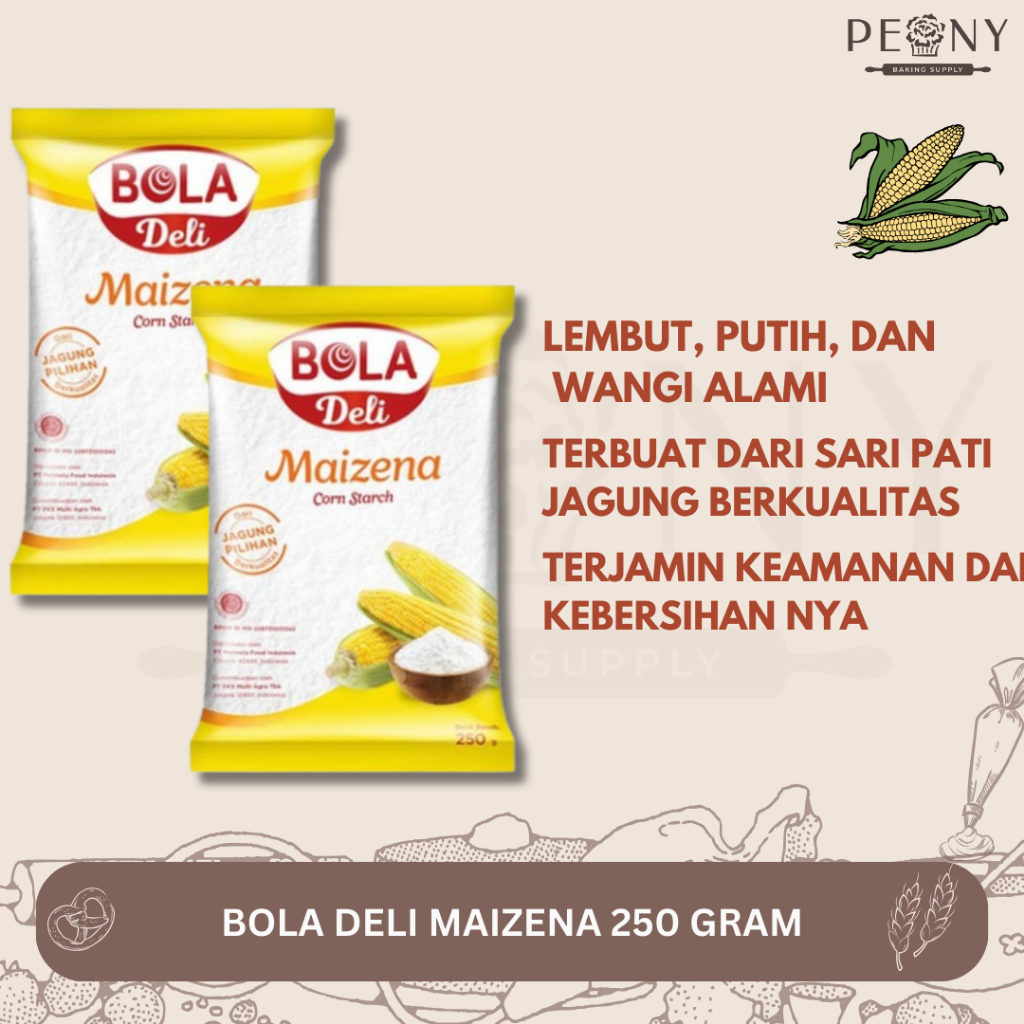 

BOLA DELI MAIZENA 250 GRAM / TEPUNG MAIZENA