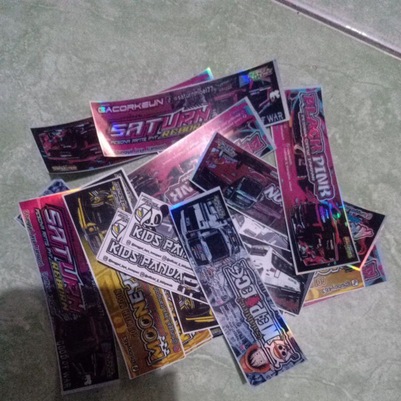 Stiker bus tunggal jaya ori