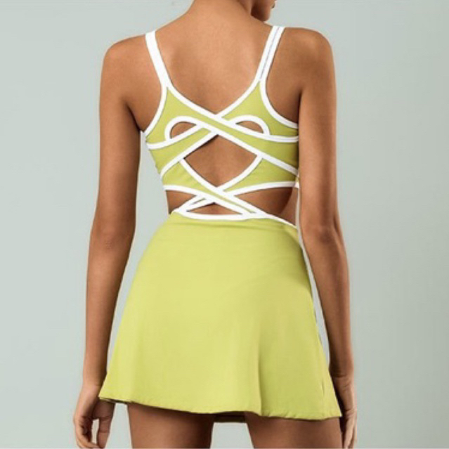 MIAMI DRESS SKIRT SKORT PAKAIAN BAJU OLAHRAGA TENNIS GOLF YOGA WANITA IMPORT KOREA