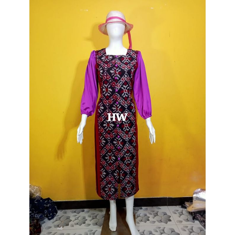 DRESS TENUN KOMBINASI