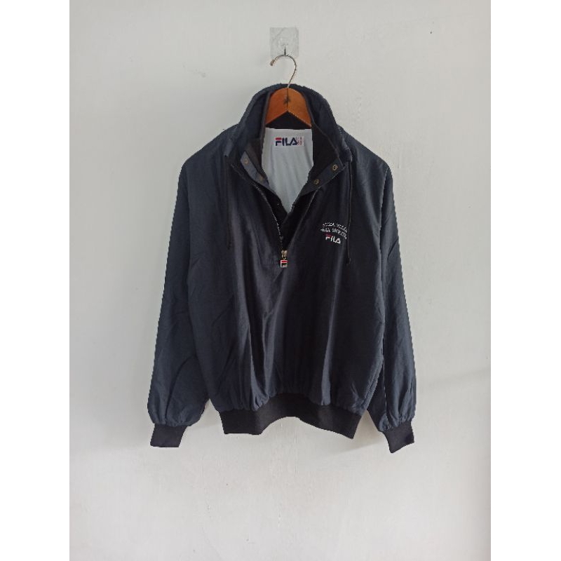 jaket vintage parasut halfzipper Fila