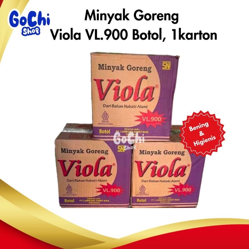 

VIOLA VL.900 Botol, Minyak Goreng Kartonan (isi 12pcs)