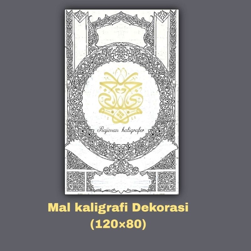 mal kaligrafi dekorasi