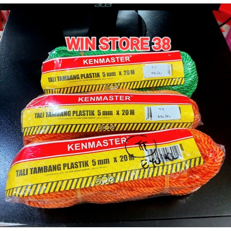 Tali Nilon 5mm/Tali  Warna Warni/Tali Jemuran/Tali Tambang/Tali Ikat/Tali Timba