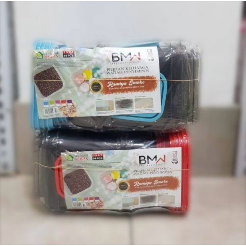 Toples makanan Rumiga Smoke BMW - Otaru Sealware Smoke isi 14 pcs