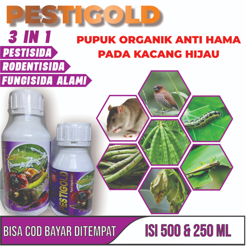 PUPUK CAIR RODENTISIDA, PESTISIDA & FUNGISIDA PESTIGOLD anti Hama Tikus dan Burung Pemakan padi dan 
