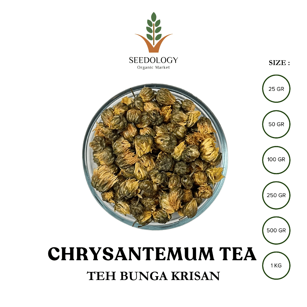 

Teh Baby Krisan 50gr - Chrysanthemum Tea / Ci Hua Cing / Bunga Krisan