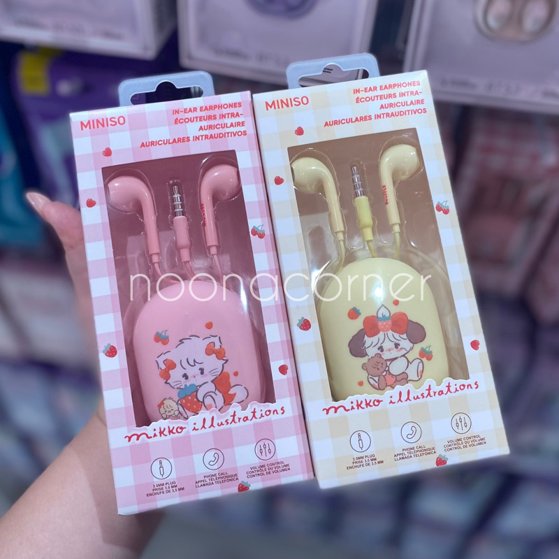 Miniso x Mikko Illustrations - Headset / Earphones Mikko Illustarions Series