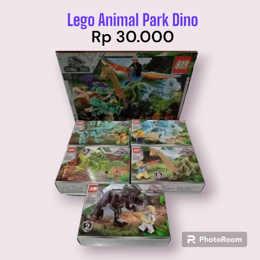 Lego animal park dino/mainan anak/mainan puzzle