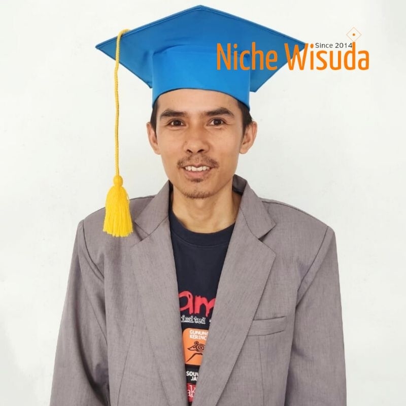 Topi Toga Wisuda Warna Biru
