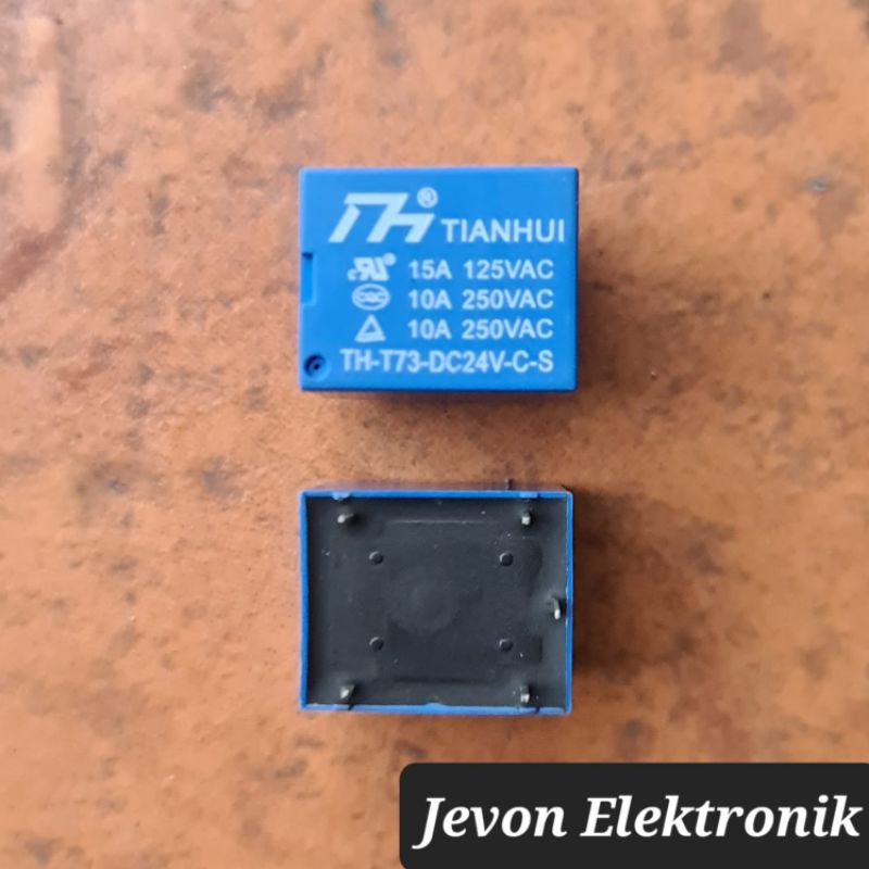 Relay 5 P Pin Kaki 12 24 v volt RRT Tianhui 5p 12v 24v