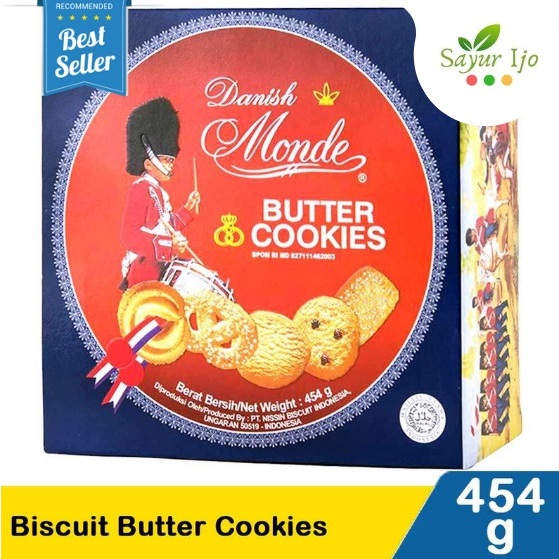 

MONDE Biscuits Danish Butter Cookies 454 Gram / Kaleng Biskuit Kue Kering Snack Cemilan Instant