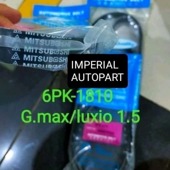 fan belt v belt tali kipas Granmax grand max luxio 1.5 6PK1810 6PK-1810