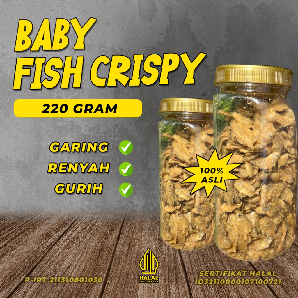 

Baby Fish Cryspi Kriuk Maknyus 220 gram